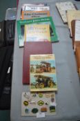 Vintage Tractor and Steam Books and Badges