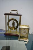 Skeleton Clock and a Carriage Clock