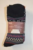 *Kiku Nordic Collection Boot Socks 4pk Size: 7-11