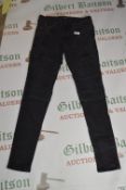 Represent Size: 32 Black Fashion Jeans