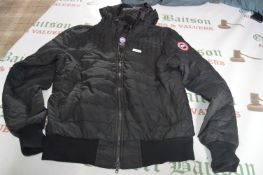 Canada Goose Black Quilted Jacket Size: L