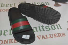 Gucci Sliders Black Size: 9