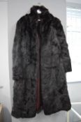 Vintage Synthetic Fur Coat Size 16