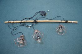 Ornamental Triple Lighting Fixture