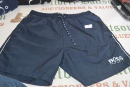 Hugo Boss Blue Swim Shorts Size: S