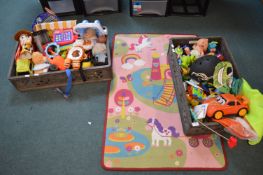 Children's Toys and a Play Mat