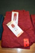 *Mondetta Lady’s Red Brushed Jacquard Leggings Size: M
