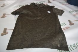 Versace Gold & Black Polo Shirt Size: M