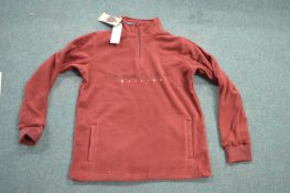 *Nautica Lady’s Burgundy Half Zip Fleece Top Size: S