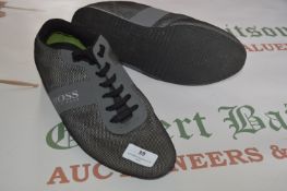 Hugo Boss Men’s Grey Trainers Size: 9