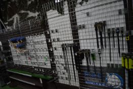 *Metal Mesh Wall Racking (collection by appointment, contents not included)