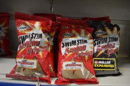 *Quantity of Dynamite Swim Stim Amino Original Ground Bait, and Amino Black Expanders