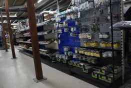 *Seven Sections of Double Sided Racking (blue panels not included) (collection by appointment,