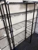 *Bay of Adjustable Black Wire Racking 6ft x 3ft