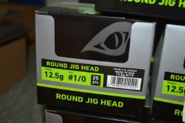 *Thirty Packs of Daiwa Round Jig Head BB 12.5g #1