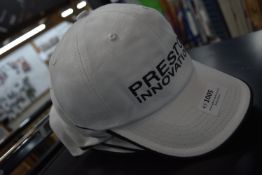 *Five Preston White Logo Caps