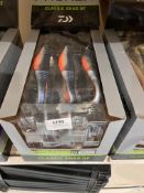 *Box of Fifteen Blue Metallic Pearl Lures