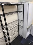 *Bay of Adjustable Black Wire Racking 6ft x 3ft