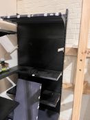 *One Bay of Tegometall Style Shop Shelving in Black