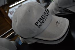 *Five Preston White Logo Caps