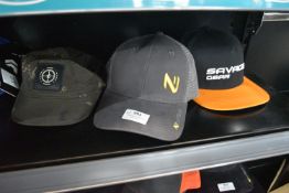 *Three Assorted Caps