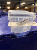 *Contents of Two Trolleys to Include Fourteen Boxes of Transparent Bait Boxes with Folding Lids (