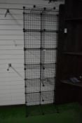 *Square Black Metal Mesh Display Racking