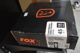 *Fox Lightweight Green Waders Size: 11