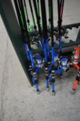 *Seven Blue Starter Fishing Rods