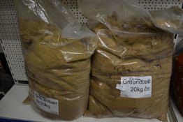 *Two 20kg Bags of Ground Bait