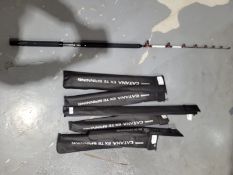 *Five Shimano Catana Ex Telespin Rod 2.4m, Plus Two Others
