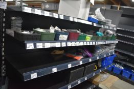 *Contents of Shelves to Include Speakers, Heater, Assorted Fishing Rod/Pole Parts, etc.