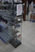 *Set of Glass Display Shelves with Key (collection by appointment, contents not included)