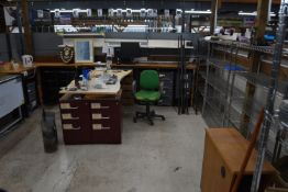 *Contents of Work Area to Include Computer, Office Desks, Standalone Drawer Pedestals, etc. (not