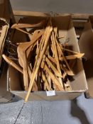 *Box of Wooden Coat Hangers