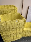 *Forty-Six Yellow Plastic Storage Crates