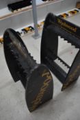 *Two Wychwood Black Display Rod Racks