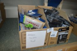 *Box of Zebco Treble Red, and a Box of Daiwa Split Rings #1