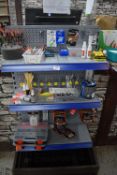 *Contents of Racking to Include Assorted Floats, Fishing Line, Accessory Boxes, etc.