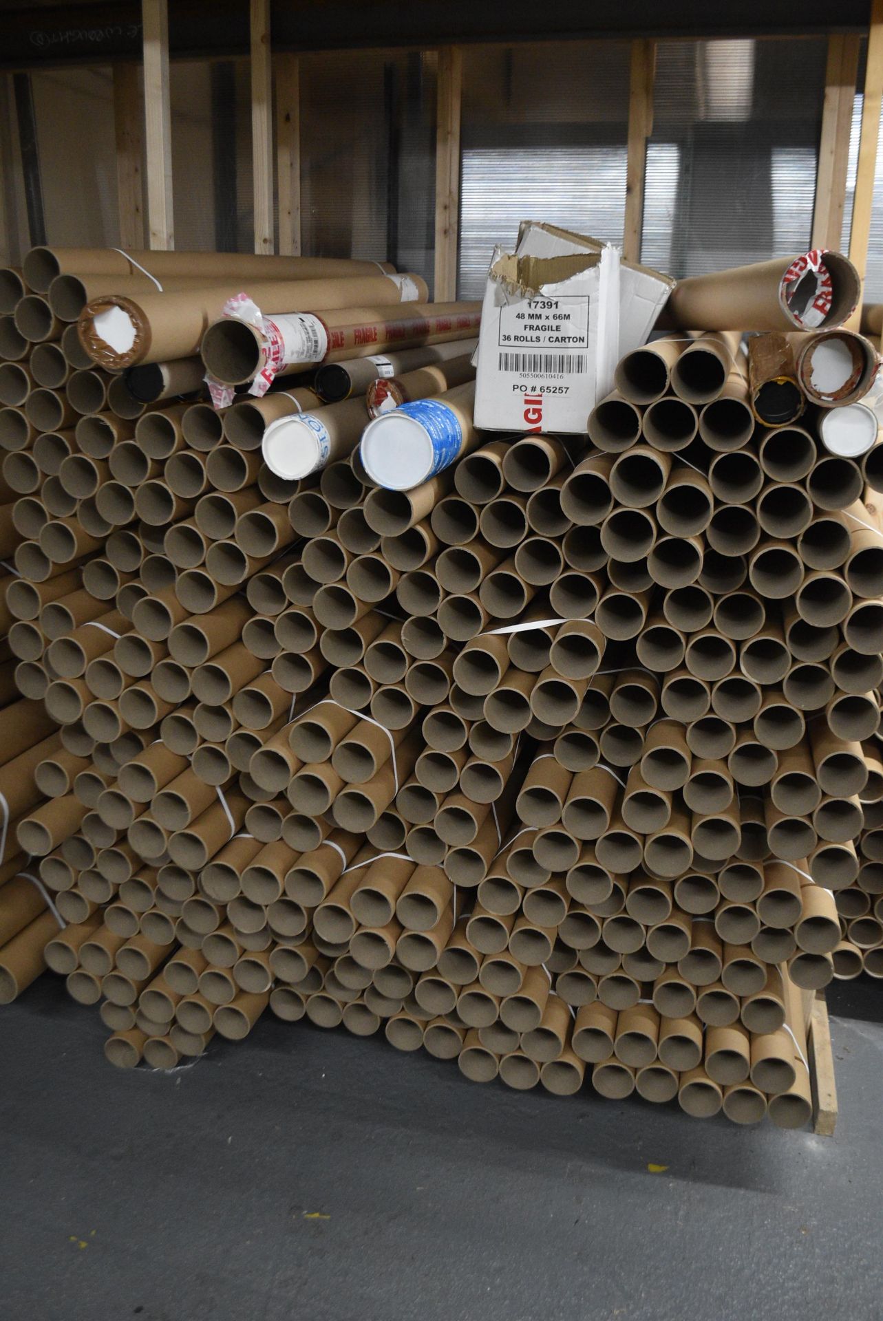 *Quantity of Cardboard Tubes