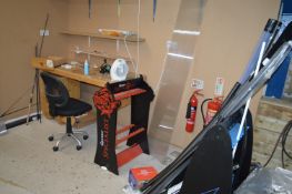 *Fishing Rod Repair Station Including Various Coloured Threads, Rod Components, etc.