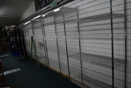 *Quantity of Chrome Shelving (collection by appointment, contents not included)