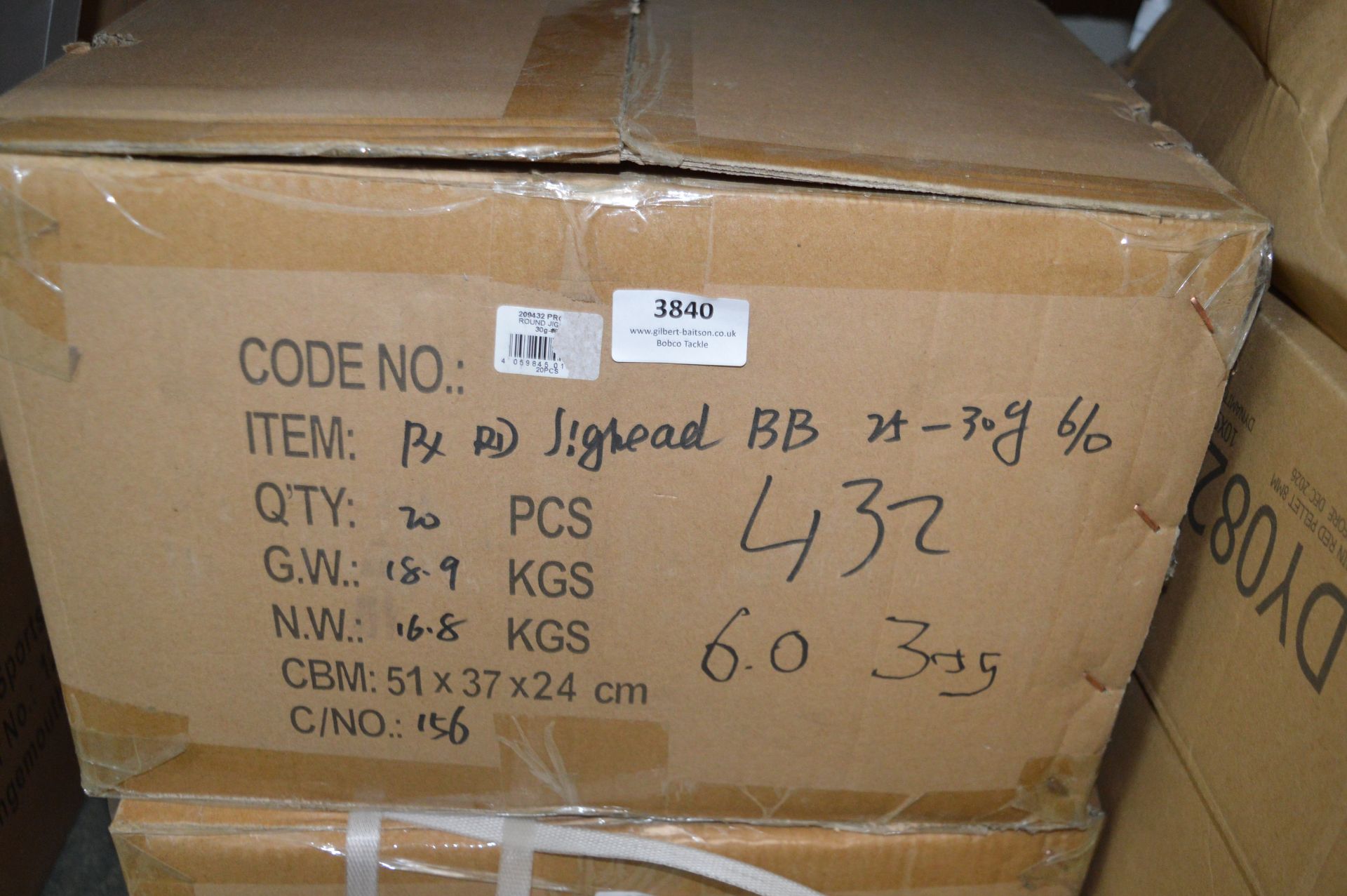 *Case Containing 20 Boxes of Round Jigger Hooks 30g #6