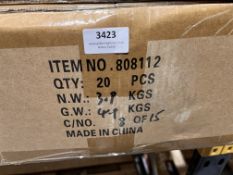 *Box of Twenty Frenzee 808112 20” Hair Landing Nets 50x40x30cm