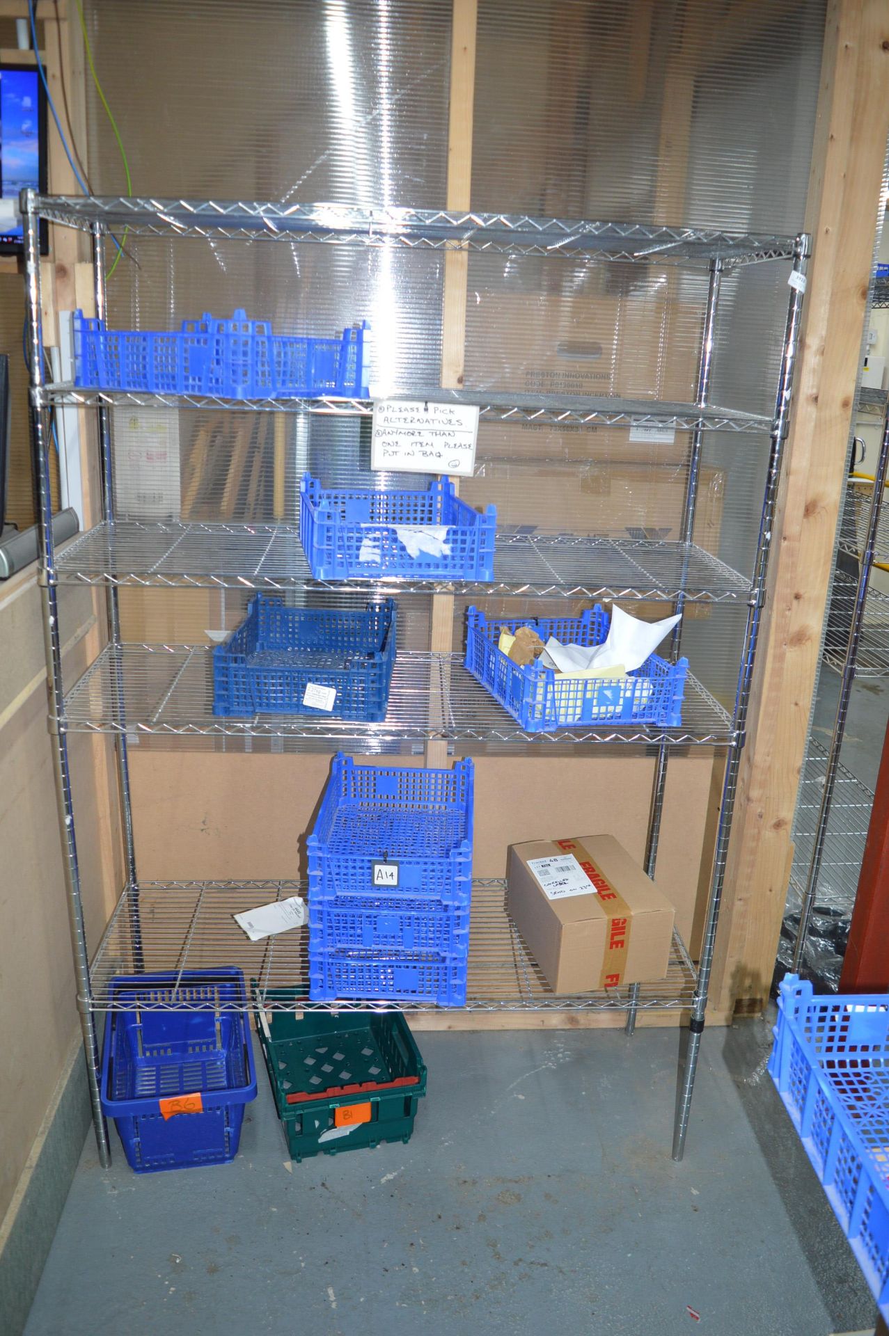 *Four Tier Chrome Storage Rack