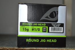 *Thirty Packs of Daiwa Round Jig Head BB 15g #1