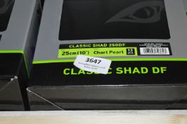 *Three Packs of Twelve Daiwa 25cm Lures Chart Pearl