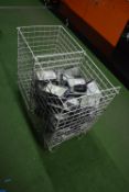 *Two White Mesh Storage Basket Containing Zebco Tritan AX Bite Alarms