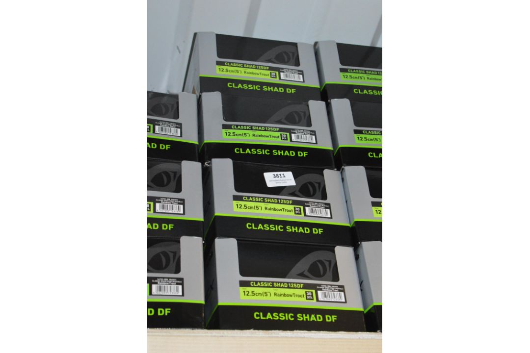 *Nine Boxes of 30 Classic Shad 125DF 12.5cm Lures Rainbow Trout