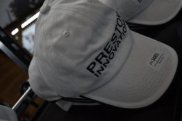 *Six Preston White Logo Caps